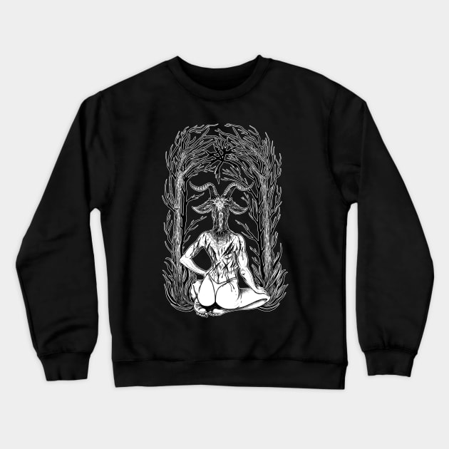 The Witching Hour Pagan Gothic Ritual Crewneck Sweatshirt by btcillustration